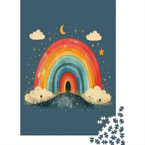 Regenbogen Puzzle 1000 Teile,für Erwachsene, Impossible Puzzle,farbenfrohes Legespiel,GesKükenlichkeitsspiel Für Die Ganze Familie,Erwachsenenpuzzle Puzzel 1000pcs (75x50cm) von IEJKLUVWX