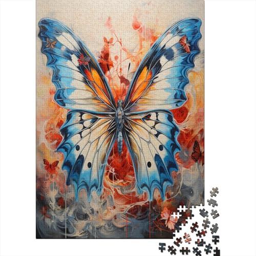 Schmetterling 1000 Teile,Impossible Puzzle,GesKükenlichkeitsspiel Für Die Ganze Familie, Erwachsenen Puzzlespiel Puzzel 1000pcs (75x50cm) von IEJKLUVWX