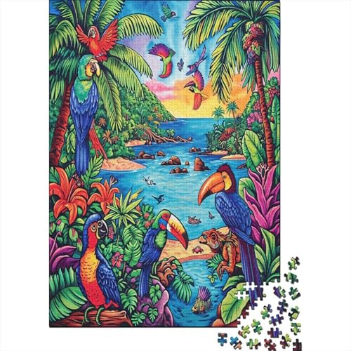 Vogel Puzzle 1000 Teile,Puzzle Für Erwachsene, Impossible Puzzle, GesKükenlichkeitsspiel Für Die Ganze Familie,Puzzle Farbenfrohes,Puzzle-Geschenk,RaumdekoRatteion Puzzel 1000pcs (75x50cm) von IEJKLUVWX