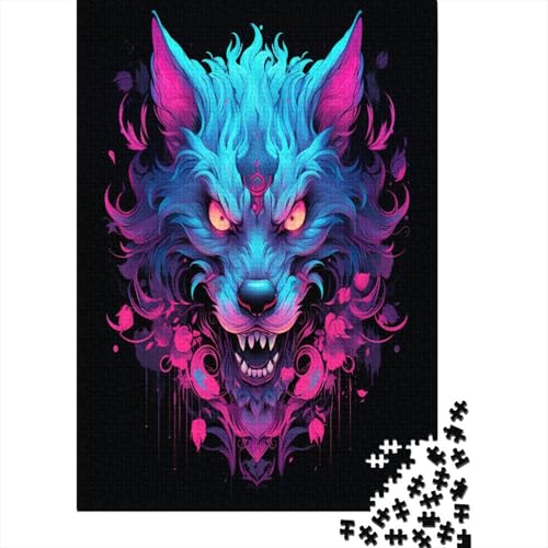 Wolf Puzzle 1000 Teile Für Erwachsene Und Kinder Ab 14 Jahren Für Stressabbauer Puzzel 1000pcs (75x50cm) von IEJKLUVWX