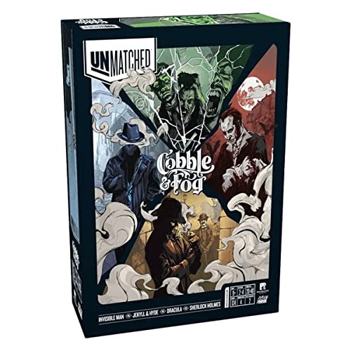 IELLO , Unmatched - Cobble & Fog, Card Game, Ages 9+, 2 to 4 Players, 30 mins Minutes Playing Time, Mulyi IELLO , Unmatched - Cobble & Fog, Card Game, Ages 9+, 2 to 4 Players, 30 mins Minutes Playing Time, Mulyi von IELLO