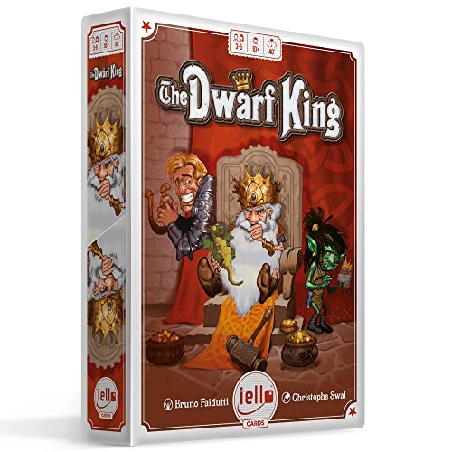 iello IEL51901 The Dwarf King (englisch) Der Zwergkönig Brettspiele von IELLO