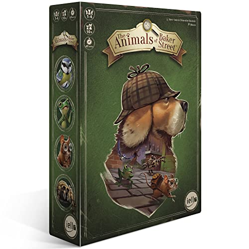 iello IEL70027 The Animals of Baker Street (englisch) Brettspiele, M, Brown von IELLO