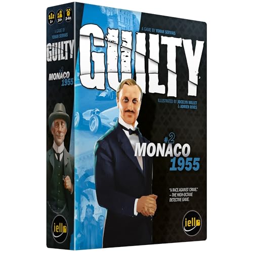 IELLO: Guilty Monaco 1955 - Kooperatives Deduktionsspiel, Mordgeheimnisuntersuchung, realistische Details, ab 14 Jahren, 1-99 Spieler, 180-240 Minuten von IELLO