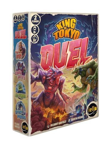 IELLO: King of Tokyo: Duel - Brettspiel für Zwei Spieler, lustiges und taktisches Riesenmonster-Clash-Würfelspiel, Klassische Strategie, Familie ab 8 Jahren, 2 Spieler, 20 Minuten von IELLO