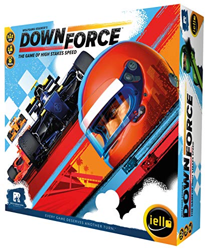 Iello , Downforce , Board Game , Ages 8+ , 2-6 Players , 30 Minutes Playing Time, Rot, Blau von IELLO