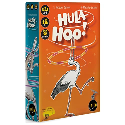 iello IEL70120 Hula Hoo (englisch) Tiere Brettspiele von IELLO