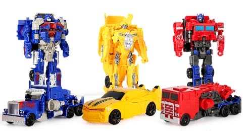 3 Pcs Transforms Spielzeug, Transforms Auto Figur Transformator Auto Transformator Spielzeug Action Figure Spielzeug, VerformungRoboter Auto Spielzeug für Kinder Auto Spielzeug für Kinder 3+ von IFHDO