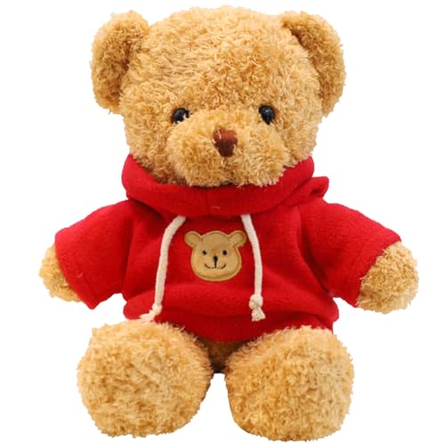 IFHDO 40 cm Kapuze Plüschtier Kuscheltier Bär, Teddy-bär-Plüschtier, Bär Plüschtier Kuscheltier Stofftier, Teddy-bär Weiches Fell, Teddy-bär mit Pullover, Geschenk Spielzeug Plüschtier Teddy-bär von IFHDO