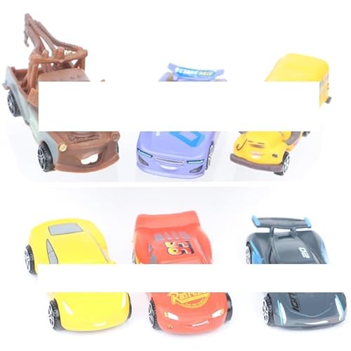 IFHDO 6 Stück MccQueen Mini Autos Kinder, MccQueen Auto Tortendekoration, MccQueen Auto Set Mini Spielfahrzeug Cars Auto Kuchendekoration Figure Charakter Spielzeugauto für Kinder von IFHDO