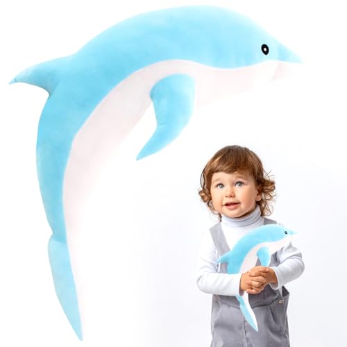 IFHDO Delphin Plüschtier, 30CM Delphin Kuscheltier, Delphinn Kuscheltiere, Delphin Plüsch, Kawaii Delphin Plüsch Geschenk für Jungen Mädchen von IFHDO