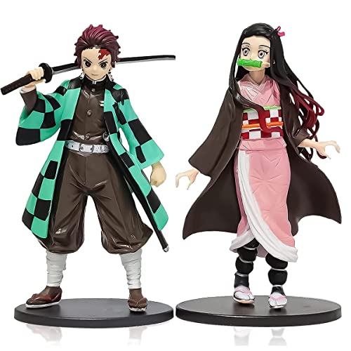 IFHDO Figuren, 2 Stück Anime Figur Model Cake Topper Figure Collection,Modellfiguren Kunstwerk Schreibtisch Dekoration Actionfigur für Kinder Spielzeugpuppe Geschenk von IFHDO