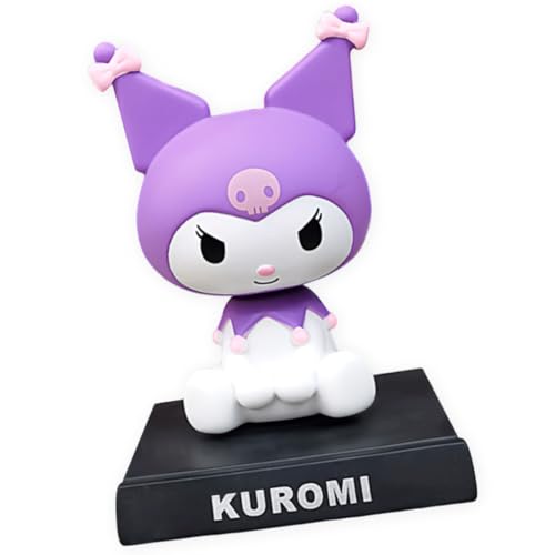 IFHDO Kuroomi Auto Figurine, Kuroomi Schütteln Kopf Figur, Kuroomi Auto-Armaturenbrett-Ornamente Figur Modell Kindergeburtstag Deko Sammlung Dekorationen Modell Auto Innenraum Dekoration von IFHDO