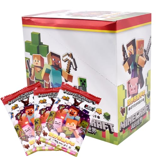 Mineccraft Anime Games Sammelkarten, IFHDO Mineccraft Karten, Mineccraft Card Booster Edition Kartenspiel Sets Games Karten Packs Trading Cards Booster Box als Sammlung 30-Packungen von IFHDO