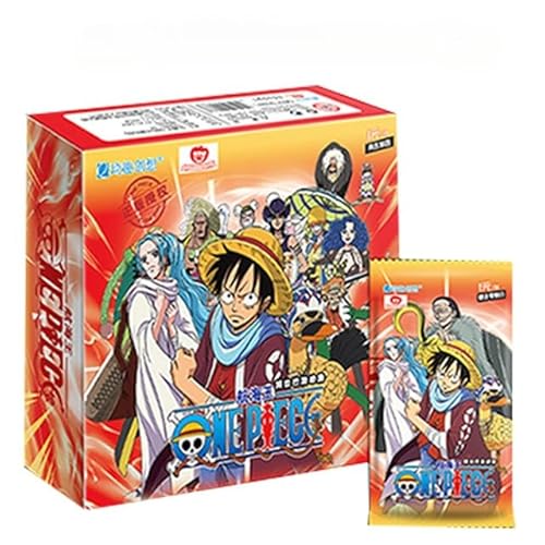 Oggne Piesce Anime Karten,144 Stück Onge Piesgce Sammelkarten Karten Set Cartoon Trading Cards Kartenspiel Booster Pack Solitaire Card Box Geburtstagsgeschenk Für Anime Enthusiasten Fans Teenager von IFHDO