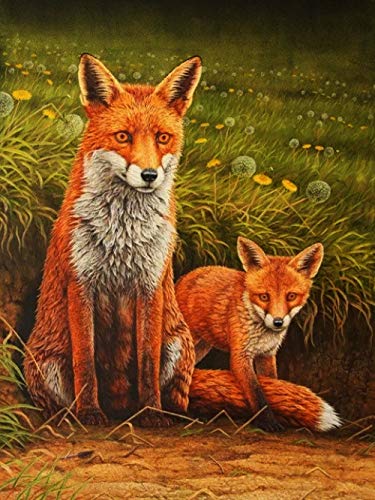 IGHSNZUH 1000 Teile Erwachsene Puzzle Holzpuzzle, Brain Challenge Puzzle-Rollmatte Für Kinder, Fox's Home-Muster, Puzzle-Sets Für Familie, Eltern-Kind-Spiele, Intelligenz-Puzzles/-/1500 Stück von IGHSNZUH