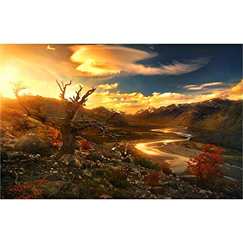 IGHSNZUH 1000 Teile Erwachsene Puzzles Puzzles Für Erwachsene Holzpuzzle Eltern-Kind-Spiele,Sonnenuntergang Ansicht Bild Anzeigen Puzzle Lernspielzeug Familienzeit Brain Challenge Spiel/-/1500 Stück von IGHSNZUH