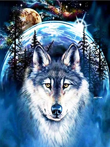 IGHSNZUH 1000 Teile Puzzle Für Erwachsene, Tierserie Planet Wolf Holzfamilienpuzzleset, Gehirnherausforderungspuzzlespiele Für Kinder, Intellektuelles Eltern-Kind-Bildungspuzzlespielzeug, Wanddekora von IGHSNZUH