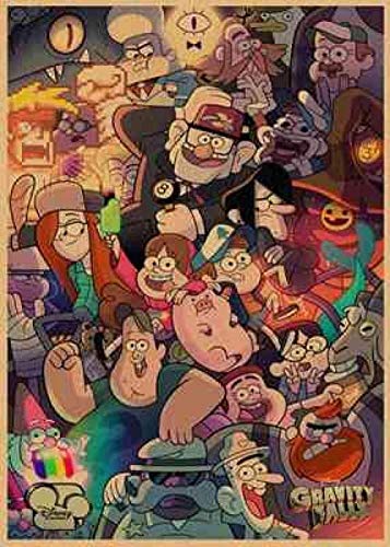 IGHSNZUH 1000-Teilige Holzpuzzles, Abenteuer Und Komödie, Puzzles Für Erwachsene, Kinder, Freizeitspiele, Puzzles, Gravity Falls 50X75Cm von IGHSNZUH