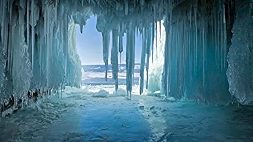 IGHSNZUH 1000-Teiliges Puzzle „ICY Ocean Cave“-Puzzle Für Erwachsene Und Teenager, Puzzle Für Kinder, Gehirn-Herausforderungspuzzle Für Kinder, Lernspiele, Geschenk von IGHSNZUH