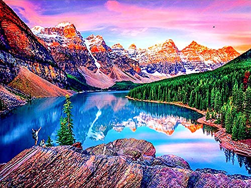 IGHSNZUH 1000-Teiliges Puzzle Für Erwachsene, Landschaftsserie-Holzpuzzle, Brain Challenge-Puzzlespielzeug Für Kinder, Mountain Peak Lake-Intelligenzpuzzles, Diy-Eltern-Kind-Spiele/-/1500 Stück von IGHSNZUH