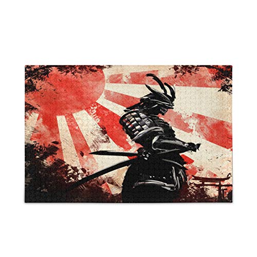 IGHSNZUH 500 Pcs Puzzles Japanische Samurai Katana Puzzle, Lustiges Spielzeugfamilienspiel Für Pädagogische Intellektuelle Dekomprimierung/Mehrfarbig/1000Pieces von IGHSNZUH