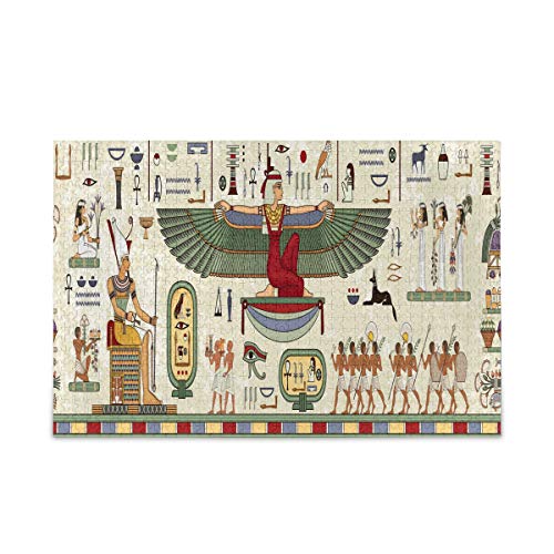 IGHSNZUH 500 Teile Puzzles Altes Ägypten Ägyptisches Puzzle, Lustiges Spielzeug-Familienspiel Zum Pädagogischen Intellektuellen Dekomprimieren/Mehrfarbig/500 Stück von IGHSNZUH