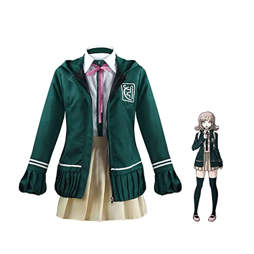 IGHSNZUH Anime Cosplay Kostüm Chiaki Nanami Cosplay Frauen Uniformen Halloween Party(2XL) von IGHSNZUH