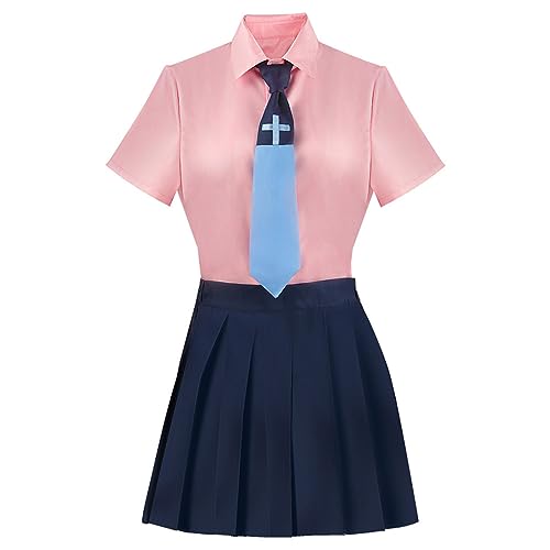 IGHSNZUH Anime Cosplay Kostüm Frauen Uniform JK Kleid Halloween Outfit Set(2XL) von IGHSNZUH