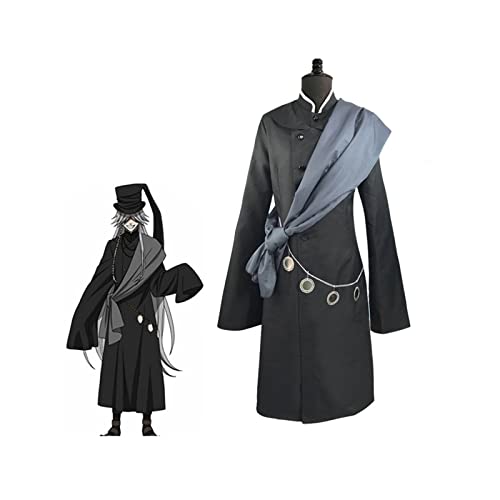 IGHSNZUH Anime Cosplay Kostüm Undertaker Männer Uniformen Halloween Party Set(2XL) von IGHSNZUH