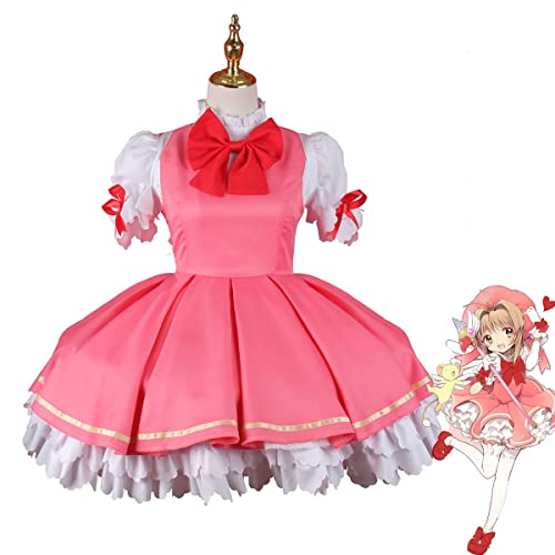 IGHSNZUH Anime Cosplay Kostüm rot und weiß Kampfanzug Halloween Kleid Set(2XL) von IGHSNZUH