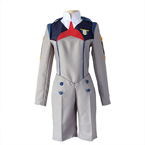 IGHSNZUH Anime Hiro Cosplay Komplettset Darling in The FRANXX Cosplay Kostüm Schuluniform Halloween Party Karneval(2pcs) von IGHSNZUH