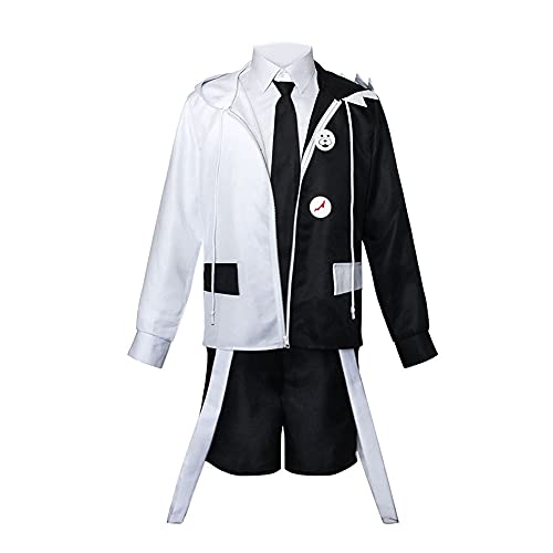 IGHSNZUH Anime Monokuma Cosplay Kostüm Schuluniform Jungen Mädchen Tops und Rock Komplettset Rollenspiel Kostüm Outfit Halloween Karneval Anzug Anime Männer Kostüm(Man,2pcs) von IGHSNZUH