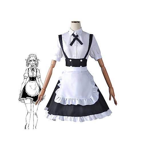 IGHSNZUH Anime Nazuna Nanakusa Cosplay Kostüm Maid Uniformen Halloween Karneval Party(2XL) von IGHSNZUH