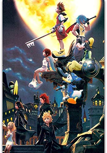 IGHSNZUH Anime Puzzles Erwachsene Puzzle 1000 Teile Cartoon Kingdom Hearts Iii Puzzlespiel Erwachsene Herausforderndes Spielzeug 50X75Cm von IGHSNZUH