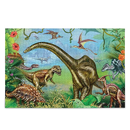 IGHSNZUH Antike Welt Der Dinosaurier, Puzzle, Tyrannosaurus, 500 Teile, Puzzle, Pädagogisch, Intellektuell, Dekomprimierend, Lustiges Spiel Für Kinder, Erwachsene, Heim-Wanddekoration von IGHSNZUH