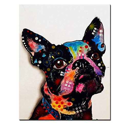 IGHSNZUH Boston Terrier Home 1000Pcs Holz Erwachsene Puzzle Bildungsrätsel Spiel Zusammengebautes Spielzeug Landschaft Bilder Erwachsene Puzzle Kinder Geschenke 50X75Cm von IGHSNZUH