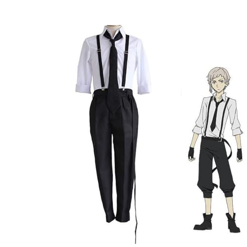 IGHSNZUH Bungo Stray Dogs Cosplay Kostüm Nakahara Chuuya Uniform Outfit Set for Erwachsene Halloween Kostüme Karneval Party Outfit(M,2pcs) von IGHSNZUH