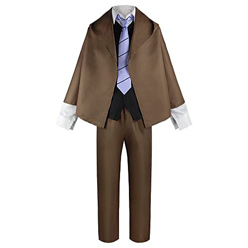 IGHSNZUH Bungo Stray Dogs Cosplay Kostüm Nakahara Chuuya Uniform Outfit Set for Erwachsene Halloween Kostüme Karneval Party Outfit(Ranpo Edogawa,2pcs) von IGHSNZUH