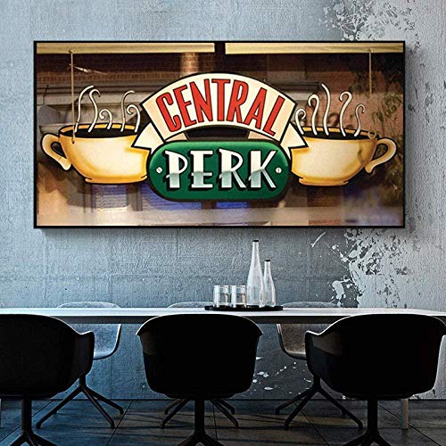 IGHSNZUH Central Perk Café-Puzzle, 1000 Teile, Erwachsene, Kunstbild, Holzpuzzle, Kind, Erwachsener, Junge, Mädchen, 50 X 75 cm von IGHSNZUH