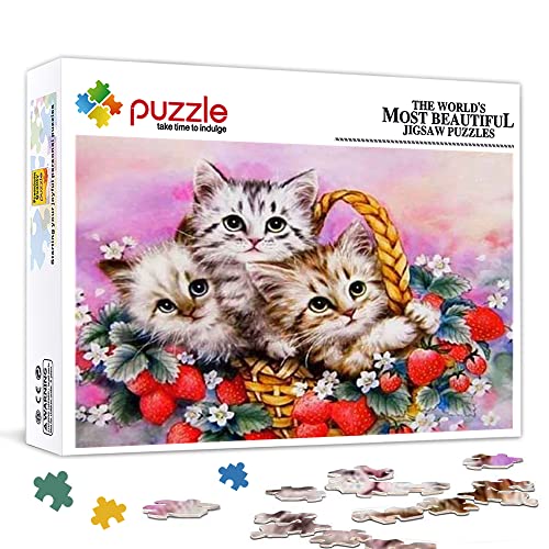 IGHSNZUH Erwachsene Puzzle 1000 Stück Samese Puzzle Puzzle Bildungsspielzeug, Dekompression Familie Spielzeug 75X50 cm Erwachsene Puzzle 1000 Teile/Pc26838/75 * 50 cm von IGHSNZUH