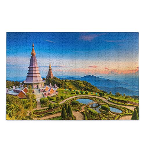 IGHSNZUH Inthanon National Park Jigsaw Puzzle Thailand Pagode 500 Stück Rätsel Pädagogische Intellektuelle Dekomprimierende Lustige Spiele Für Kinder Für Erwachsene Home Wanddekoration von IGHSNZUH