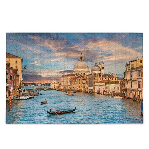 IGHSNZUH Italien Berliner Kuppel-Puzzle, Berühmter Canal, 500 Teile, Puzzle, Pädagogisch, Intellektuell, Dekomprimierend, Lustiges Spiel Für Kinder Und Erwachsene, Heim-Wanddekoration von IGHSNZUH