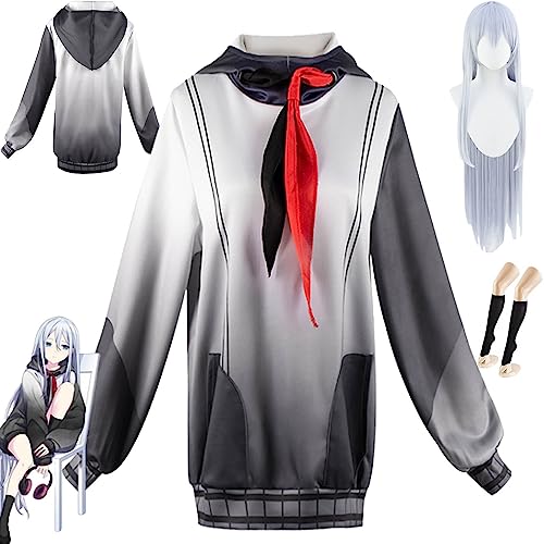 IGHSNZUH Project Sekai Bunte Bühne Yoisaki Kanade Cosplay Kostüm Outfit Spielfigur Akiyama Mizuki Uniform Komplettes Set Halloween Dress Up Anzug mit Perücke for Frauen Mädchen(2pcs) von IGHSNZUH