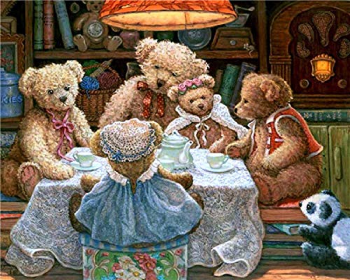 IGHSNZUH Puzzle Für Erwachsene, 1000 Teile, Lustiger Teddybär, Familienbild, Foto, Heimdekoration/Yy583 von IGHSNZUH