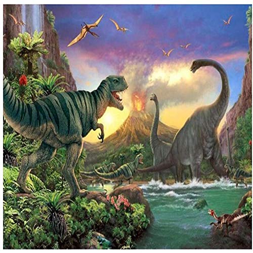 IGHSNZUH Puzzles 5000 Teile Für Erwachsene – Dinosaurier Unter Dem Vulkan Puzzle Mit Poster – Puzzle Für Erwachsene 5000 Oder Puzzle – 5000 Teile Puzzles Für Erwachsene 5000 Teile – Puzzles 5000 Tei von IGHSNZUH