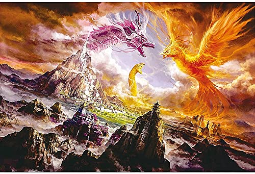 IGHSNZUH Puzzlespiel, Unkomprimierte Puppe, Erwachsene Und Kinder Dragon Puzzle Game 500/1000/1500 Stücke/- -/1000Pieces von IGHSNZUH