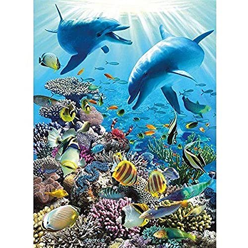 IGHSNZUH Puzzlespiel Dekompression Dolls Engpass Delphin Puzzle -Spiel Für Erwachsene Und Kinder 500/1000/1500 Stück/- -/1000Pieces von IGHSNZUH