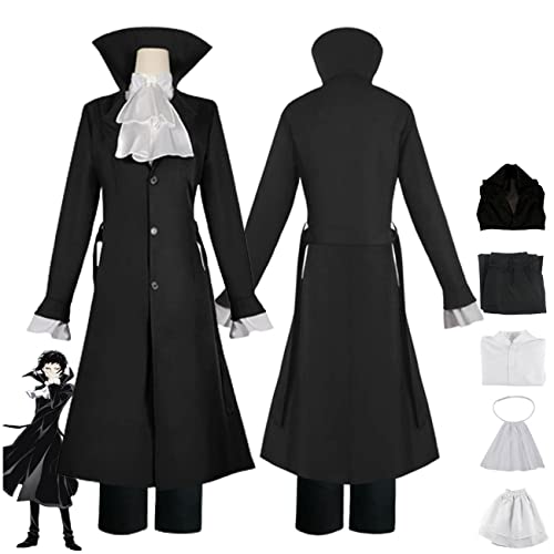 IGHSNZUH Ryunosuke Akutagawa Cosplay Kostüm Kleid Outfit Halloween Komplettset(2XL) von IGHSNZUH