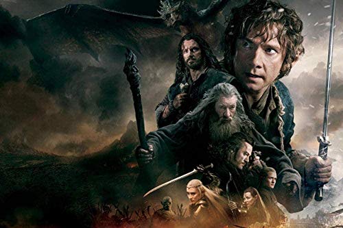 IGHSNZUH The Hobbit Rätsel 1000 Stück Erwachsene Spielzeug High Definition Film Image Jigsaw Rätsel Spiele Interessante Puzzlespielzeug 38X26Cm von IGHSNZUH